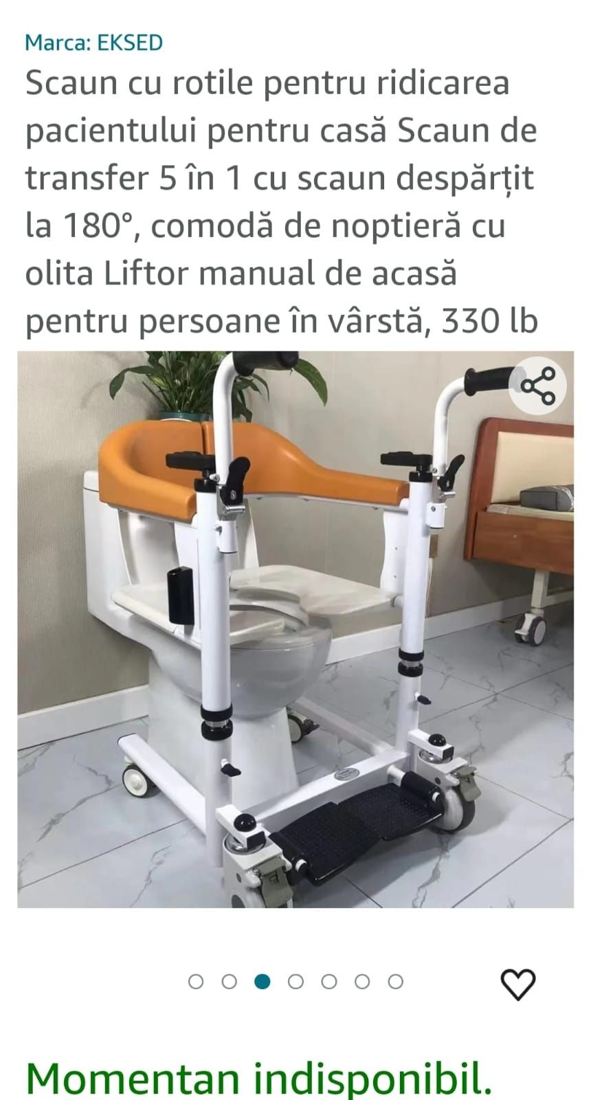 Scaun cu rotile.
