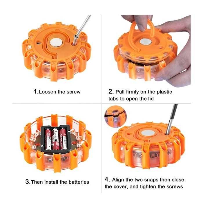 Сигнална лампа HB-328 - магнитна