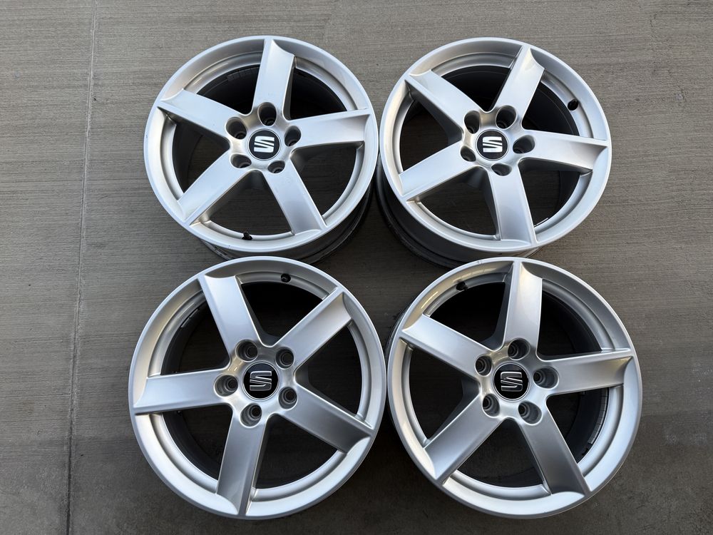 4бр. КАТО НОВИ 16” ОРИГ. Джанти 5x112 за-SEAT/VW/AUDI/VAG-6,5Jx16,ET33