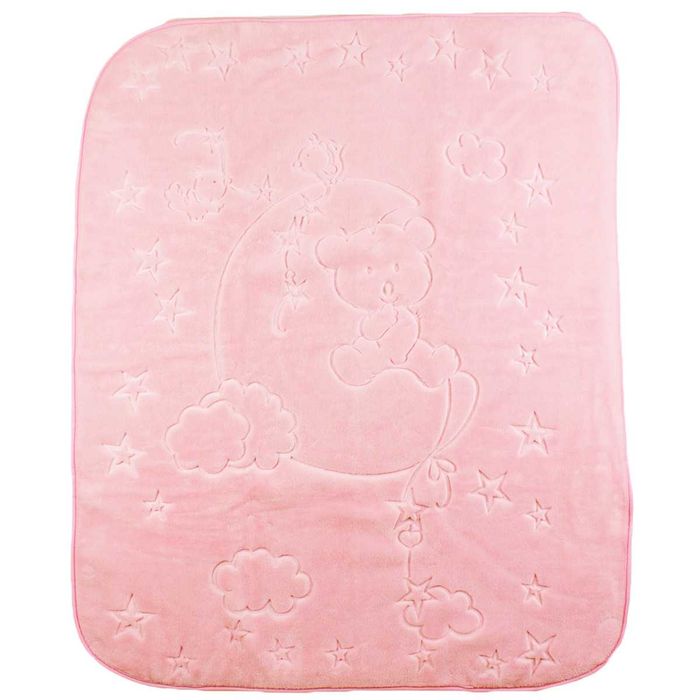 Бебешко одеяло с релефна апликация 100/120 см