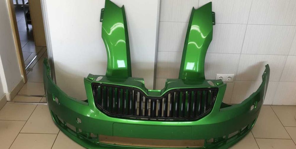 Bara+Aripa Fata Dreapta & Stanga Skoda Octavia 3 III 13-17 LF6Z Verde