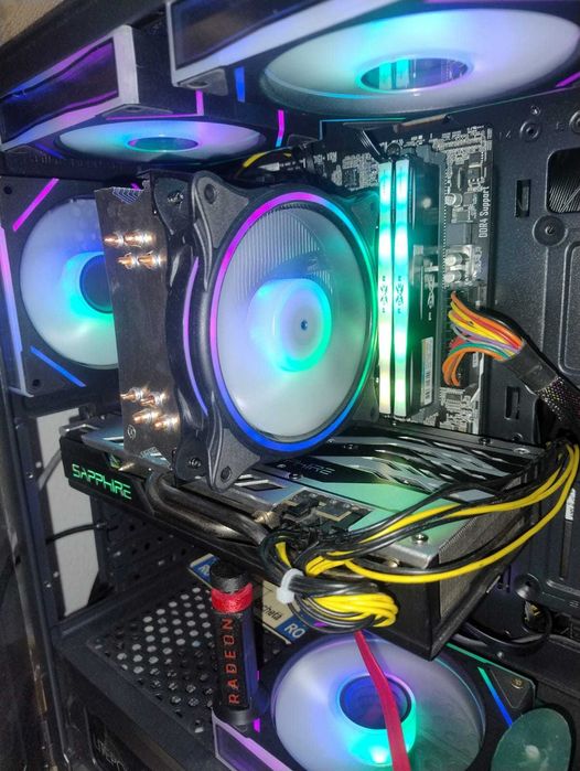 Kit AM4 - Asus Prime A320M-K + AMD Ryzen 5 1600x + RX 570 Nitro+ 8 GB