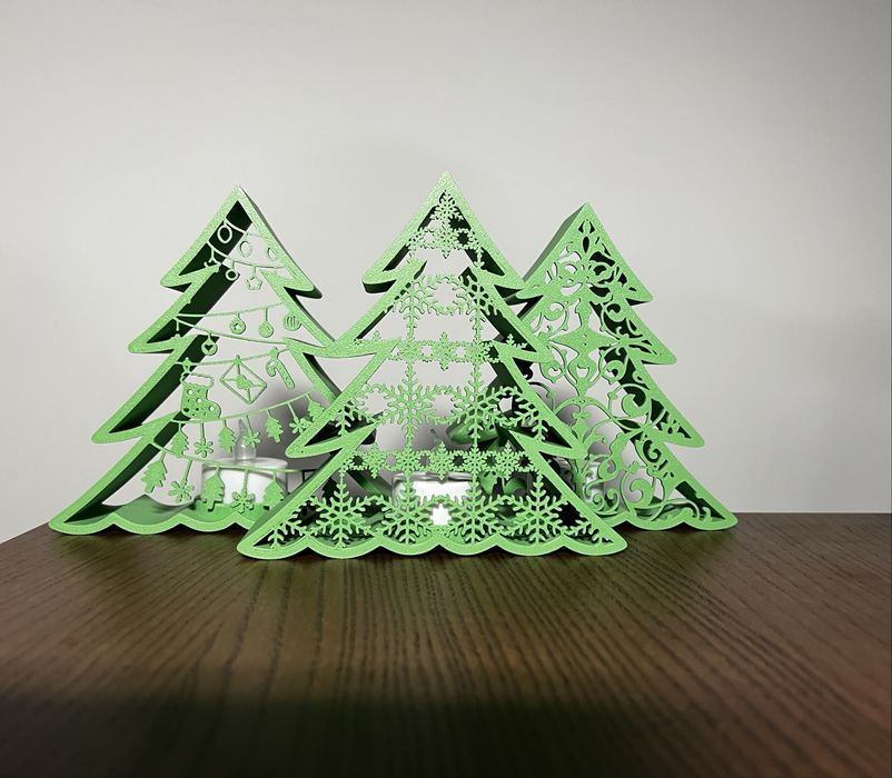 Ornament de Craciun Set Brad Luminat LED