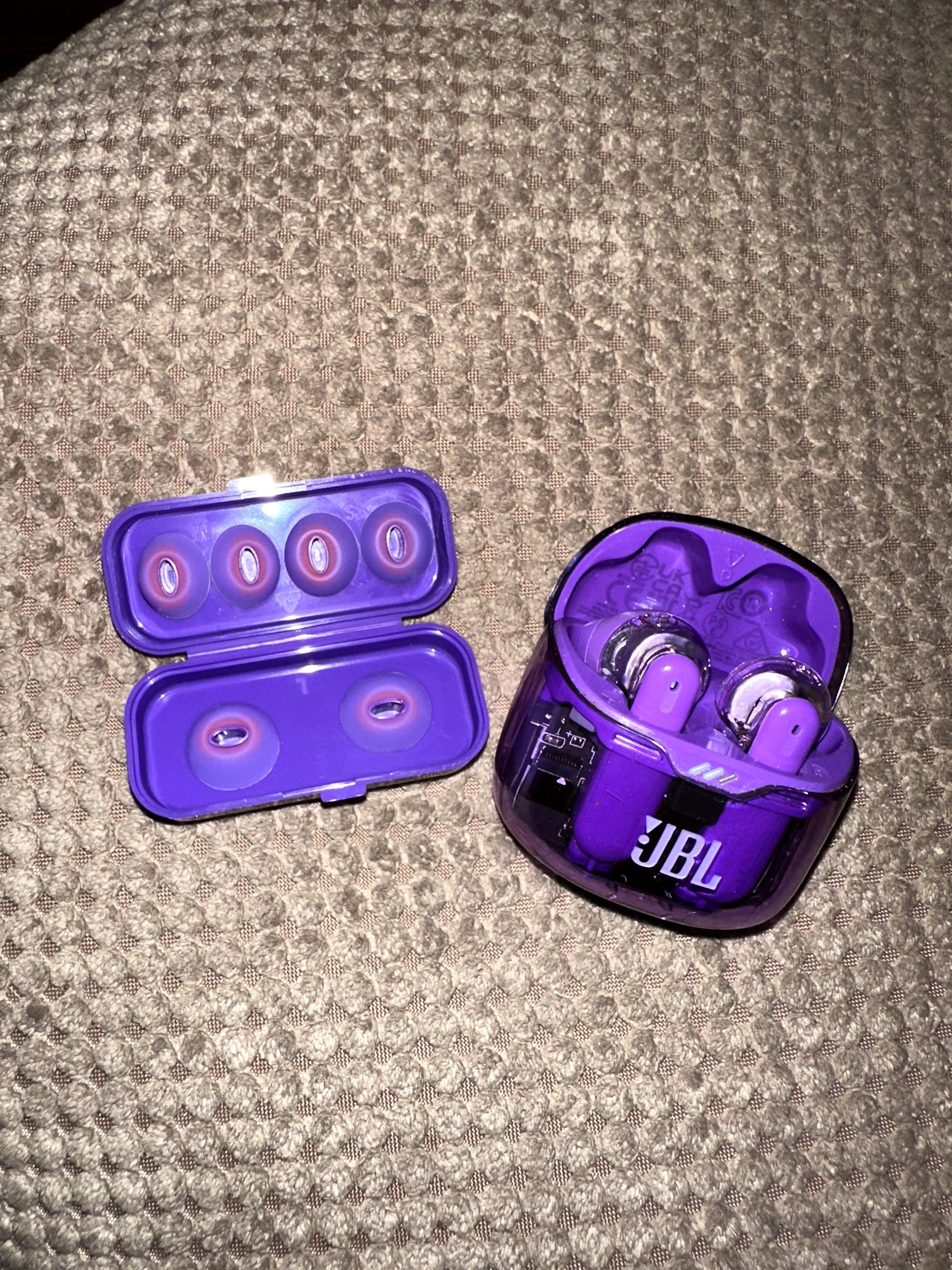 Беспроводные наушники JBL Tune Flex Ghost Edition фиолетовый