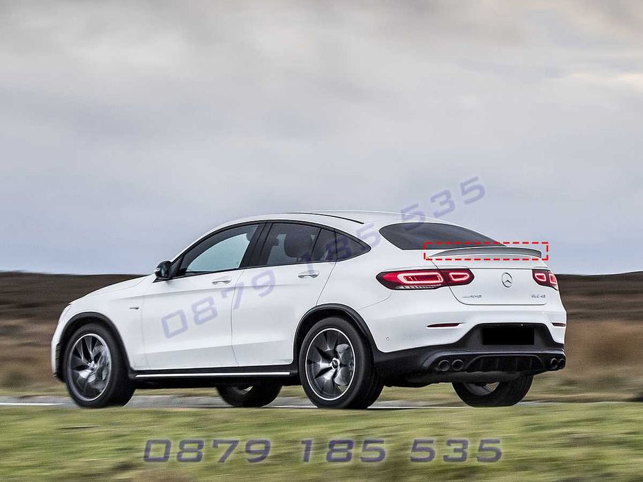 Лип спойлер капак багажник Mercedes AMG GLC C253 мерцедес заден тунинг