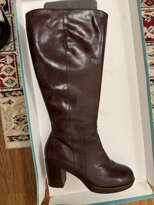 Сапоги коженные