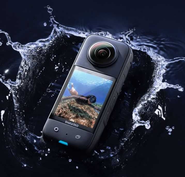 Camera video sport Insta360 X3 5.7K, 360°, Negru