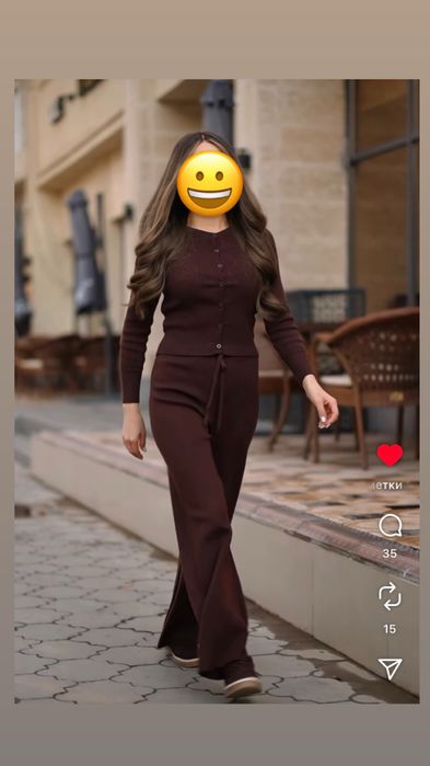 Женский трикотажный костюм