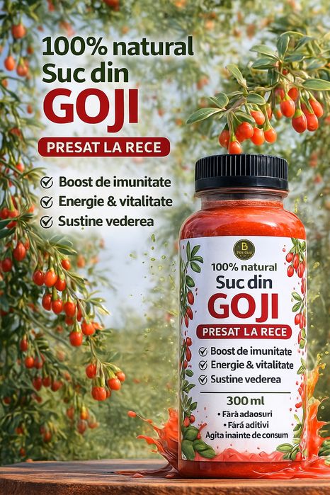 Suc din GOJI  presat la rece. 300ml