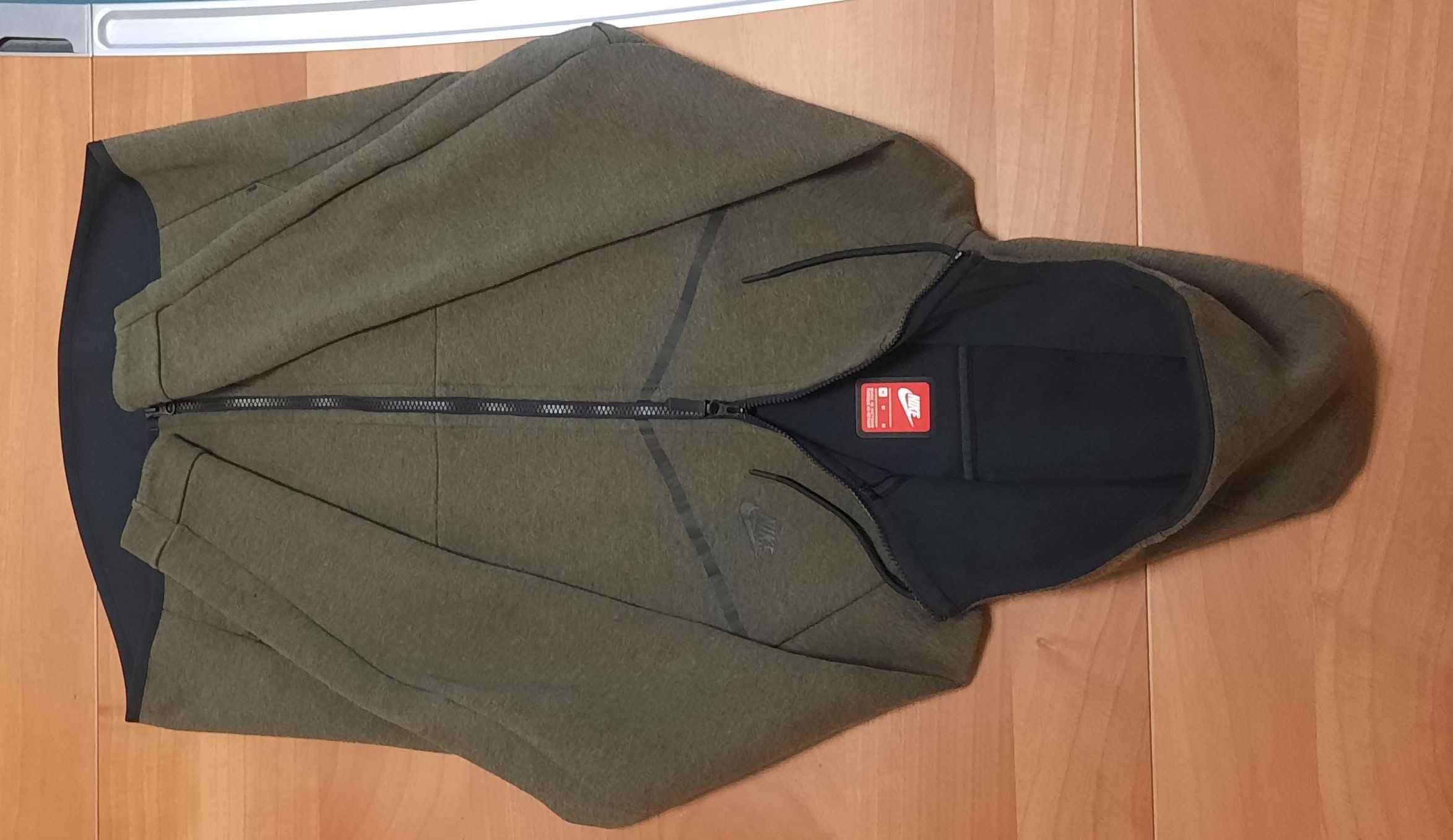 Nike Tch Flc Wr Hoodie Fz Olive-Като Ново