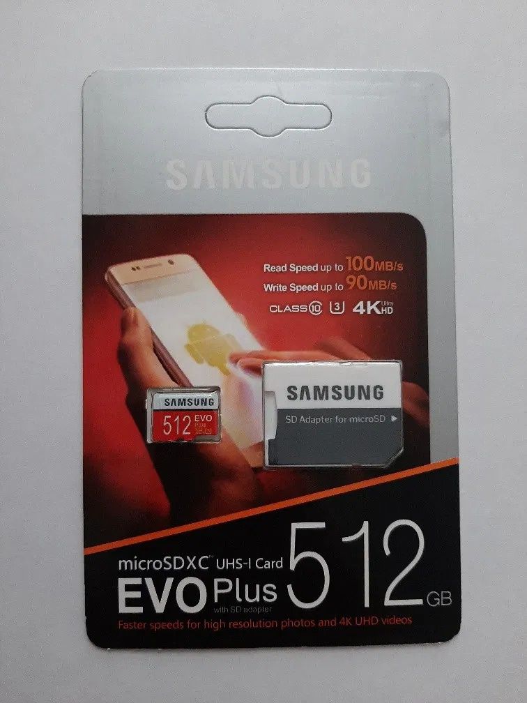 Карта памяти SAMSUNG MicroSD EVO PLUS 512GB