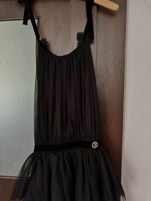 Rochie neagra lunga Greenworld