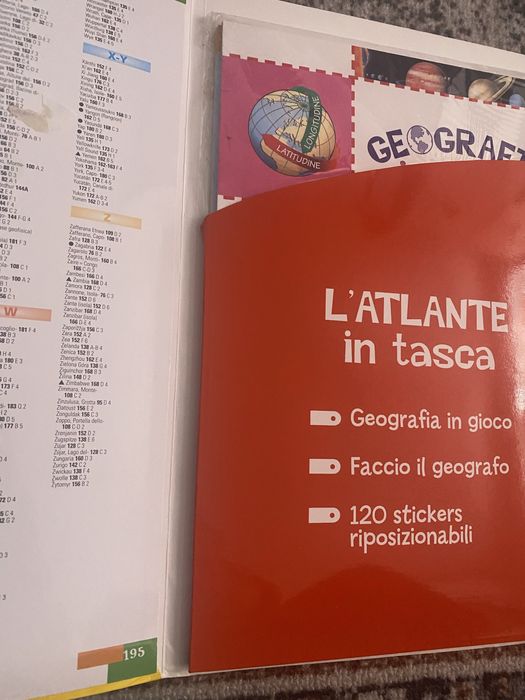 Atlas geografic Italia ,Europa,Asia