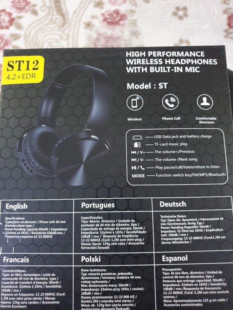 Безжични Bluetooth слушалки ST12