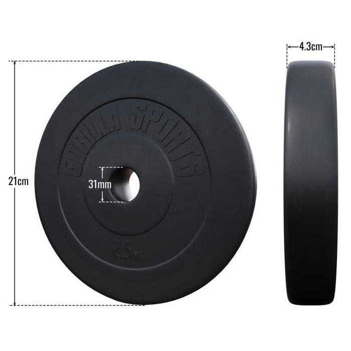 Disc din plastic umplut cu ciment 2.5 kg 30/31 mm