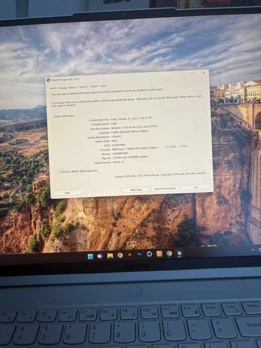 Lenovo Legion 5 pro 16ACH6H