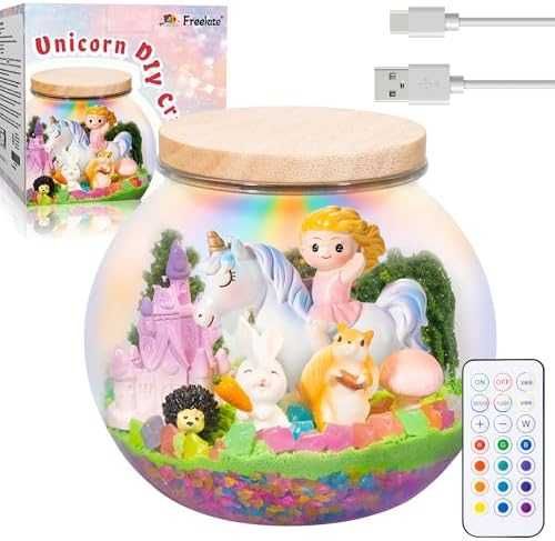 Нов Светещ терариум с еднорог – творчески комплект за момичета Играчка