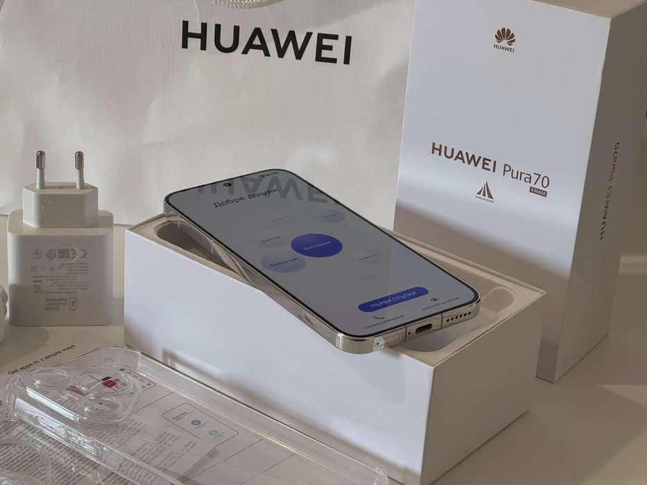 Бартер!НОВ! Huawei Pura 70 White (Бял) 24м.Гаранция!