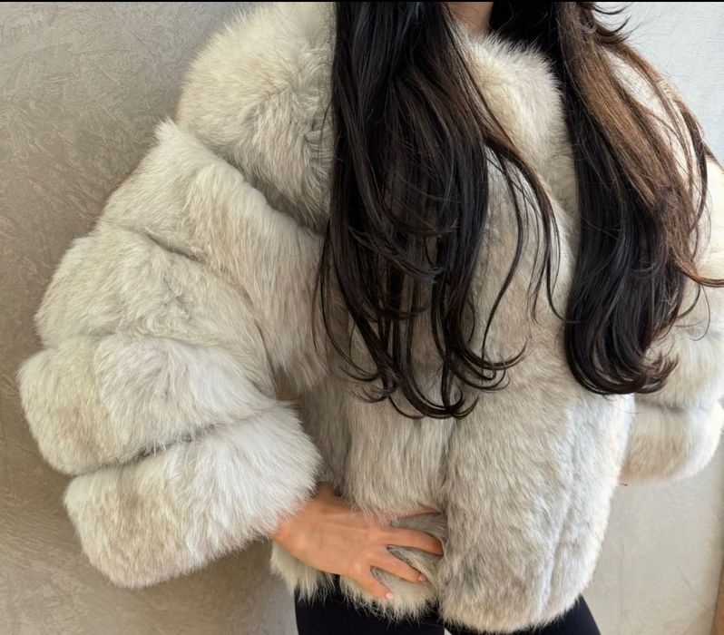 Дамско палто от естествен косъм