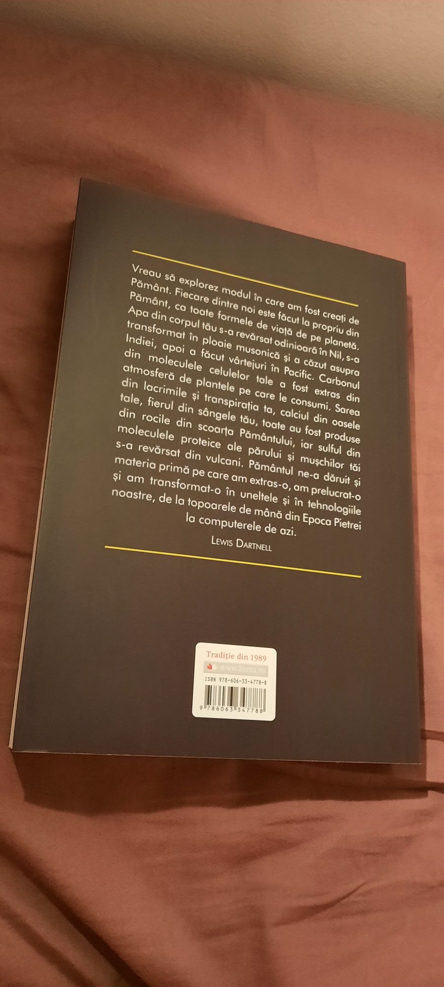 "Origini: Cum a modelat Pământul istoria omenirii" Lewis Dartnell