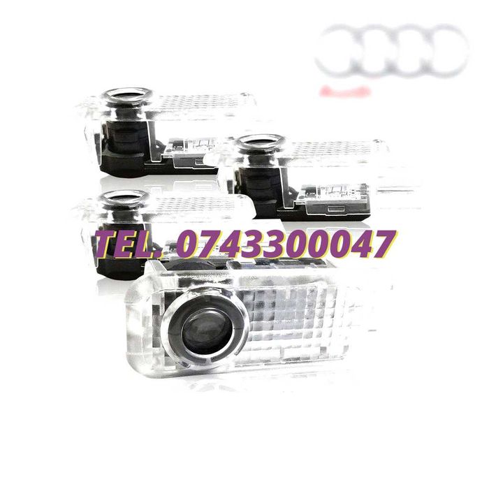 Proiectoare Logo Portiere Audi Laser Emblema Led Sigla Usi Holograma