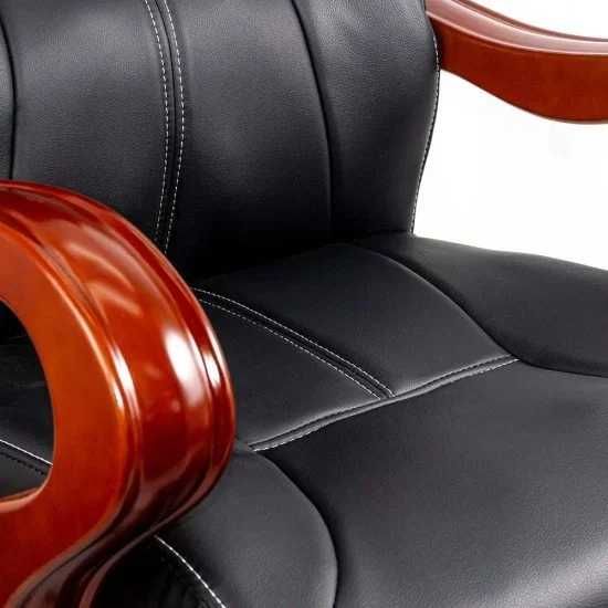 Scaun Birou Masaj cu telecomanda DHO 1662 Lemn Piele LIVRARE GRATUITA!