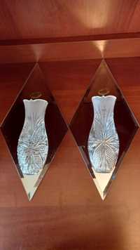 продам редкие кашпо ссср. ромб зеркало с хрустальной вазой. декор