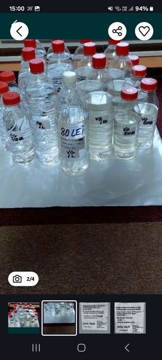 Glicerina vegetală puritate 99.9% și propilenglicol 99.5 %