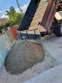 Amestec beton balastru nisip piatra