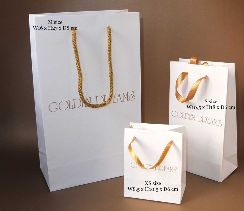 Персонализирани хартиени чанти за бижутерия или малки подаръчета.