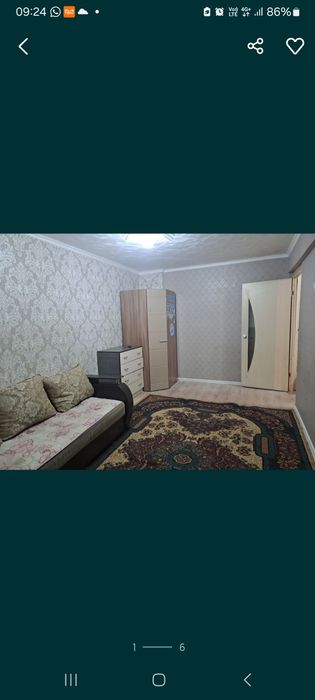 Сдаётся 1ком квартира 17мкр на длительный срок