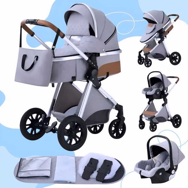 Carucior 3 in 1 NOU BEBE Bebelus Landou Copii Pliabil Smart + CADOU