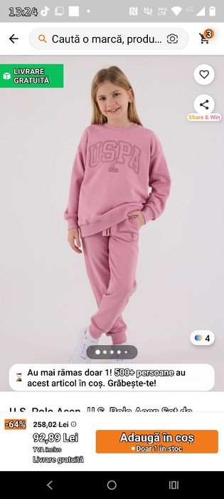 Vând treninguri fete noi marimea148