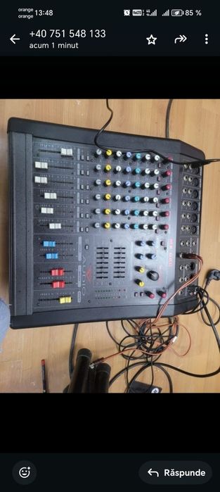 Vând mixer mx 600 , tun de bass , mai am și 2  perechi de boxe cu trep