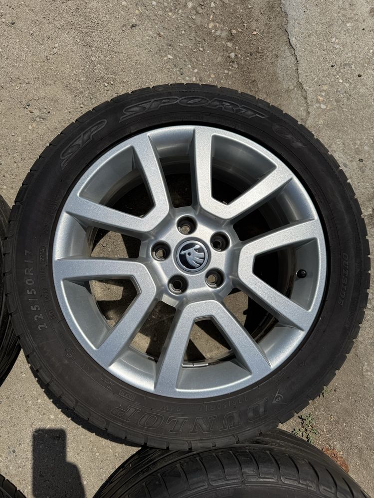 Roți originale Skoda Yeti, Superb, Octavia - 225/50 R17