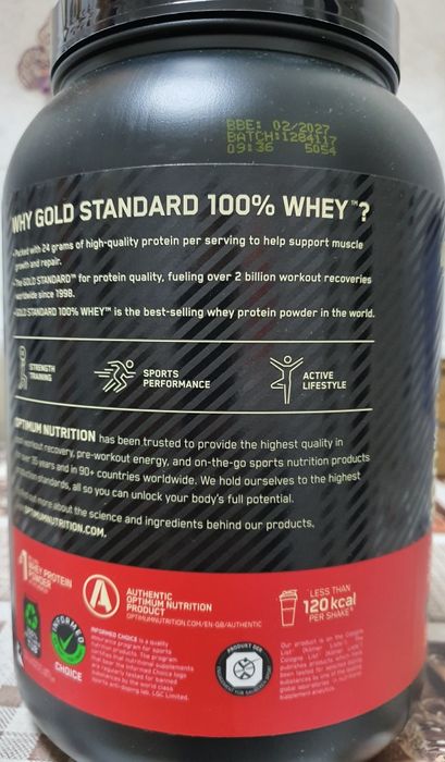 OPTIMUM NUTRITION Proteine whey Gold Standard Ciocolată 908g
Proteine