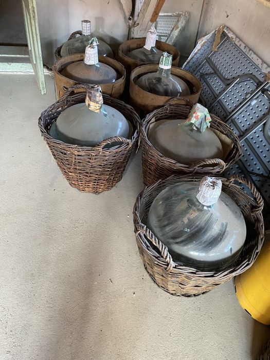 Damigene 50 L cu cos de protectie