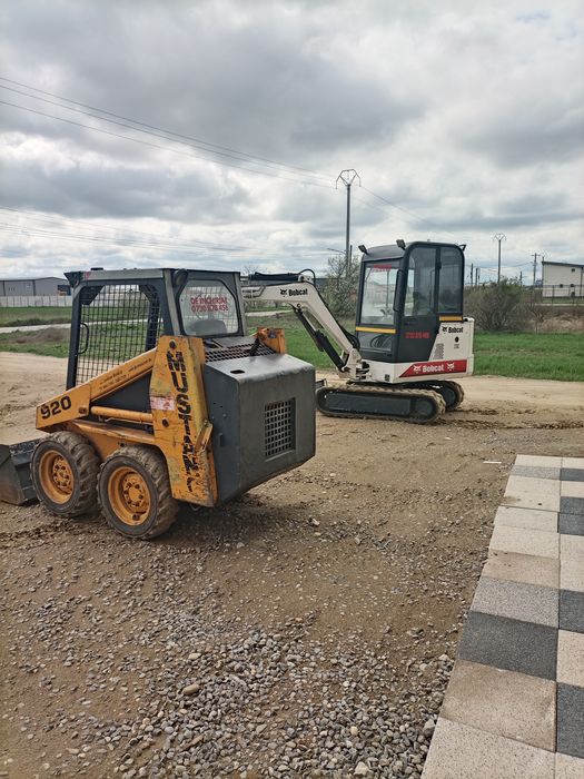Miniexcavator de inchiriat, Excavator, Bobcat, burgiu ,freza, fundati,