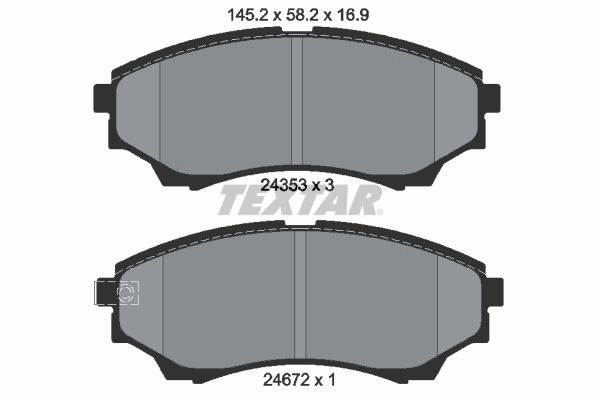 set placute frana frana disc ford everest i (us4) 2009-2015