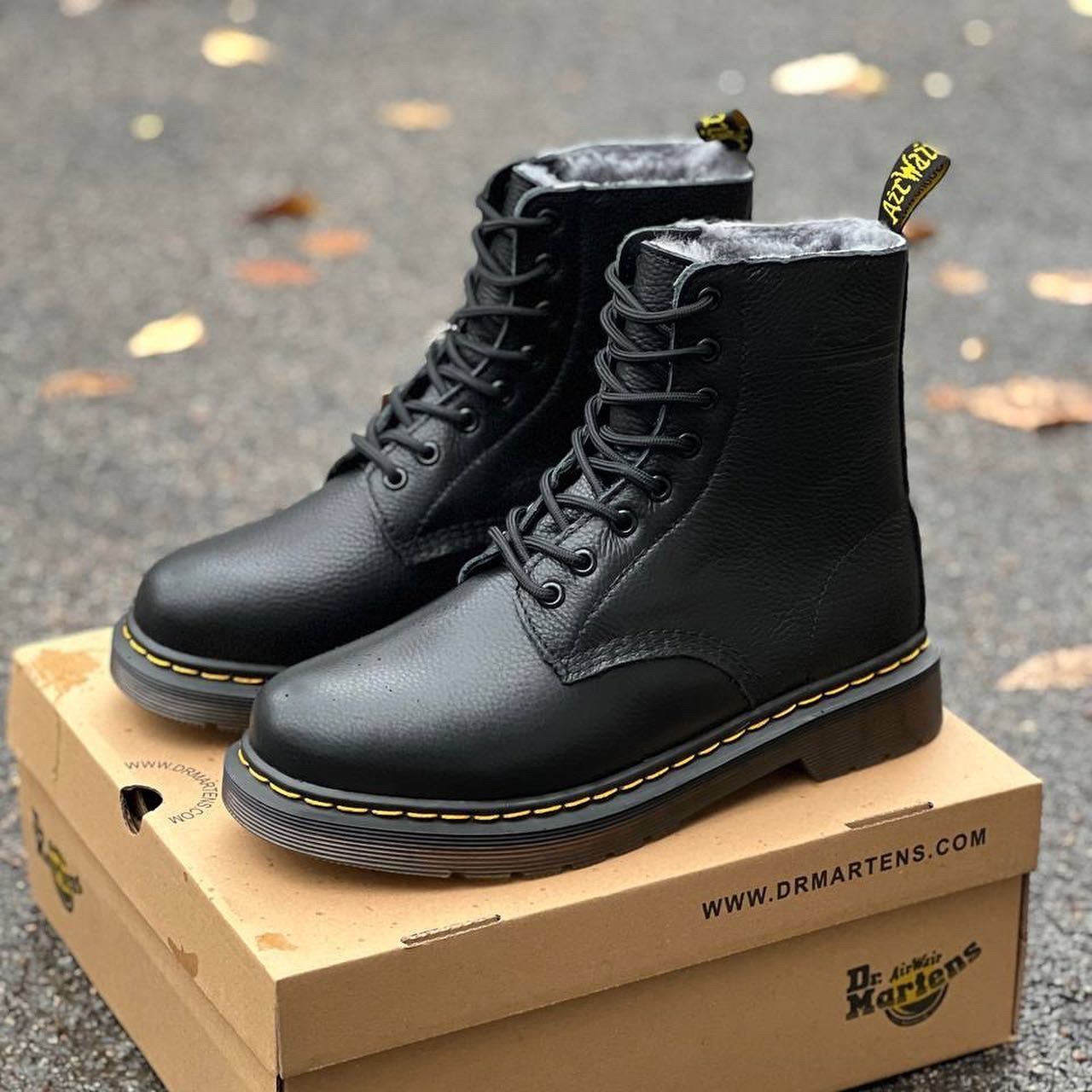 Dr. Martens original с натуральным мехом