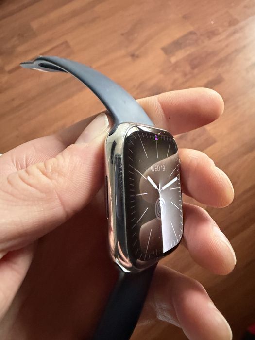 Apple Watch seria 8 Carcasa Silver Stainless Steel 45mm