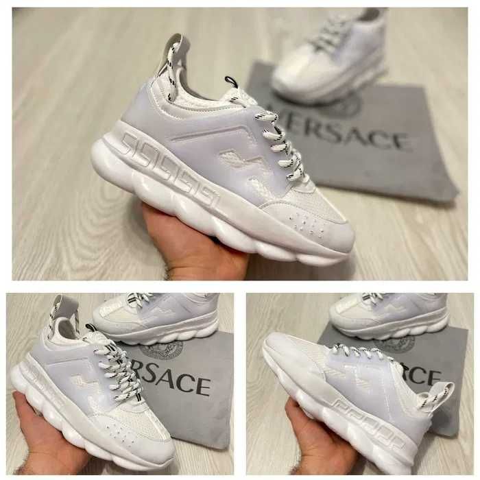 Adidasi VERSACE Chain Reaction l Produs NOU Tenesi Unisex