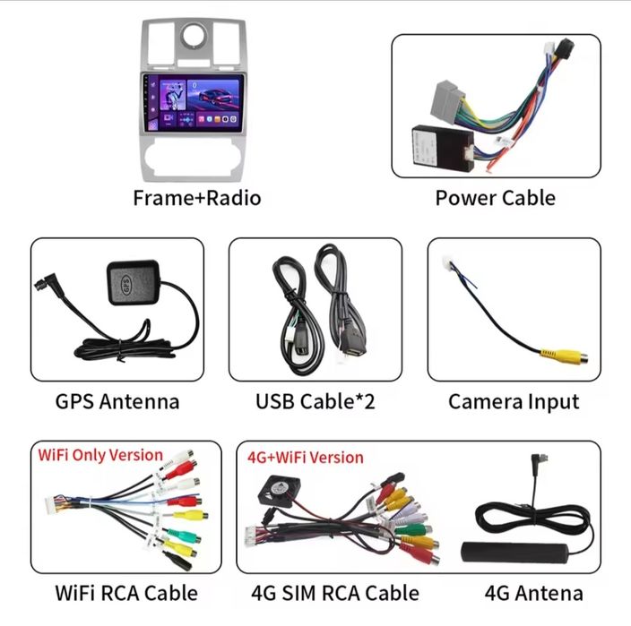 Navigatie android Chrysler 300C Waze YouTube