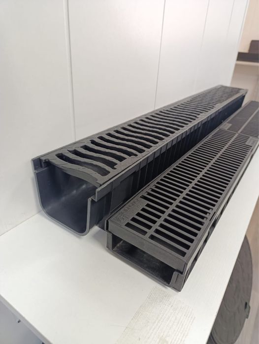 Арыки, лотки пластиковые для частного дома, вдоль забора