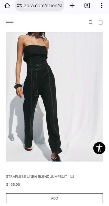 Zara черен гащеризон