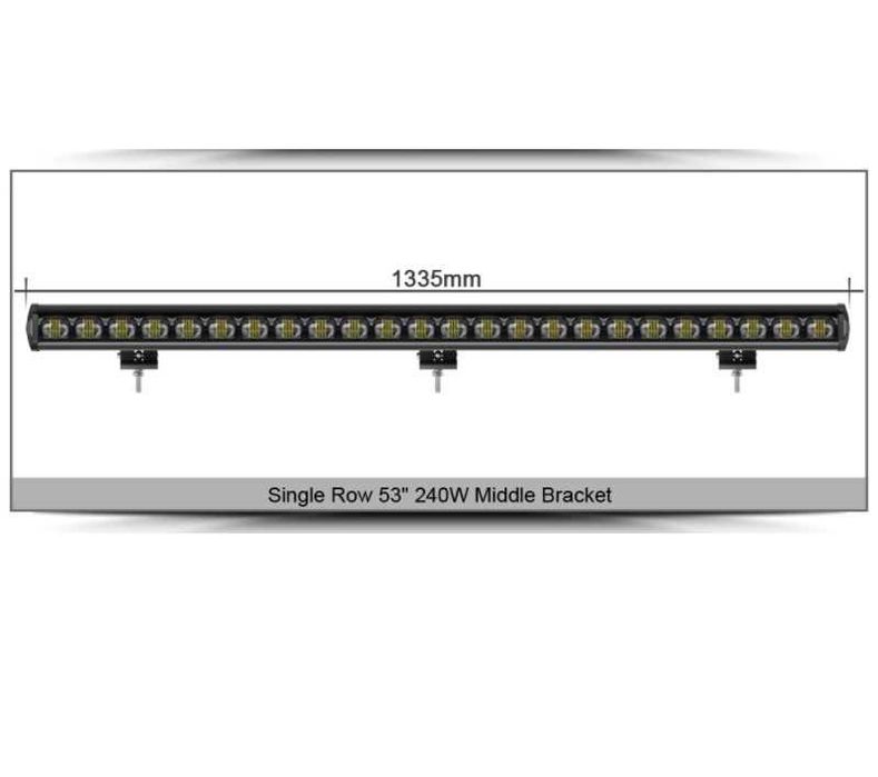 Led Bar 240w 6D Lumina Spot Si Flood Alimentre 12-24v Lungime 135 cm