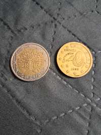 Евро монети от 2 и 50 цента