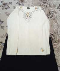 Нарядная женская блузка и юбка размер:48 в отличном состоянии 

Смотри