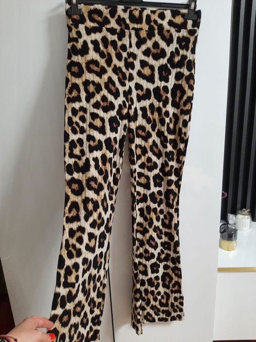 Pantaloni animal print