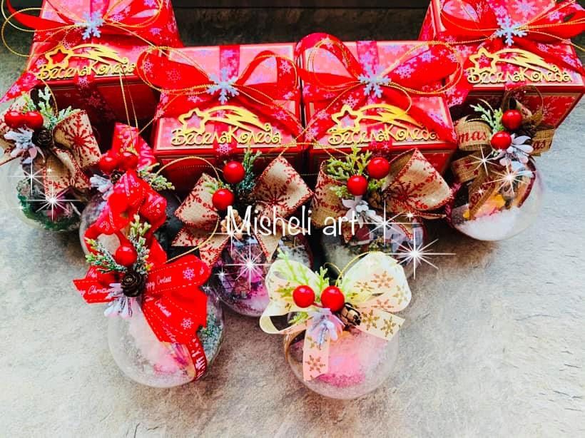 Коледна топка със снимка